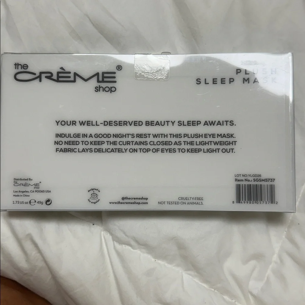The Crème Shop Green Alien Plush Sleep Mask